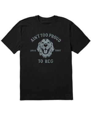 Life Is Good. Life Is Good Crusher T-Shirt - Black