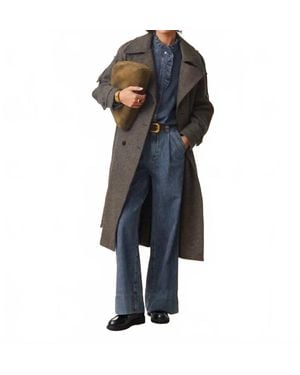 Suncoo Emo Wool Coat - Black