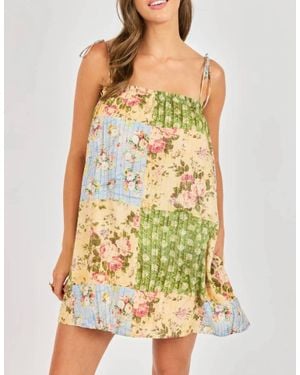 Sadie & Sage Treasured Trove Mini Dress - Yellow
