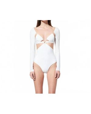 Amazuìn Azhar Long Sleeve Bodysuit - White