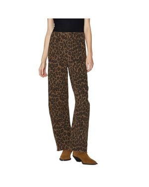 Le Jean Utility Soft Barrel Pant - Brown
