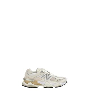 New Balance Premium Suede And Mesh Sneakers With Translucent Detailing - White