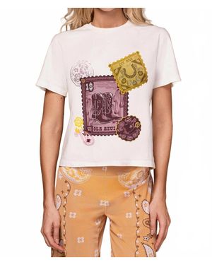 Ola Azul Maya Oasis Short Sleeve T-Shirt - White