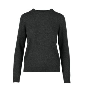 Malo Optimum Classic Crew Neck Cashmere Sweater - Black