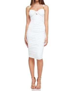 Nookie Fortune Midi Dress - White