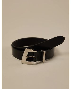 Lucky Brand Asymetrical Leather Belt - Natural