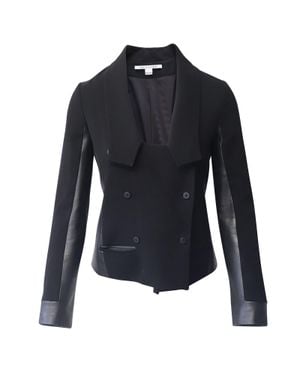 Diane von Furstenberg Cropped Blazer - Blue