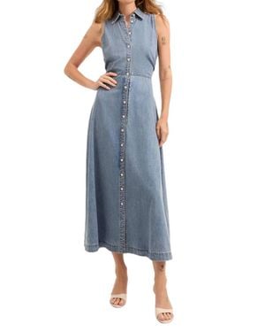 Veronica Beard Fuller Midi Dress - Blue