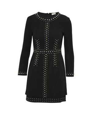 A.L.C. A. L.C. Madison Studded Cocktail Mini Dress - Black