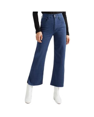 3x1 3 X 1 W4 Shelter Wide Leg Crop Arrow Jeans - Blue