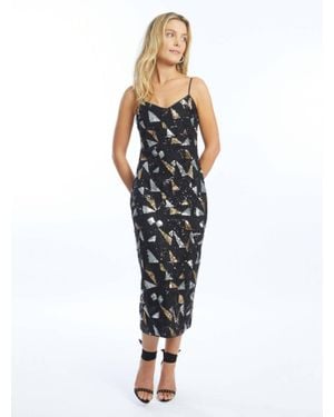 Caballero Carlota Geo Sequin Dress - Blue