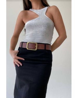 Et Clet Brooke Stripe Tank - Black