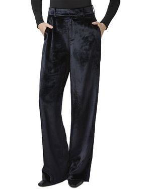 PAIGE Chateau Wide Leg Trouser Jean - Black