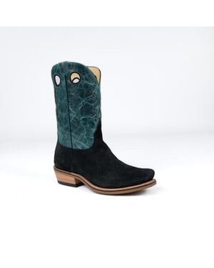 Horse Power Boots Horsepower Top Hand High Noon Suede Boot - Blue