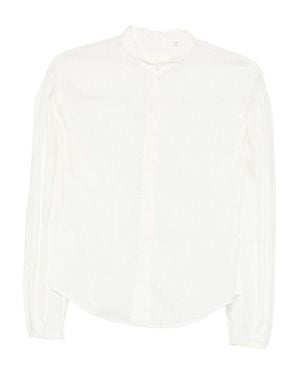 Xacus Long-Sleeved Blouse With High Neckline - White