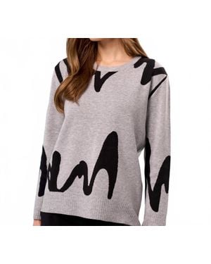 French Kyss Scoop Neck Sweater - Gray
