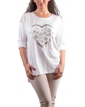Gigi Moda Stazie Long Sleeve Top - White