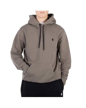 Marcelo Burlon Marcel Burlon Cross Embroidered Hoodie - Gray