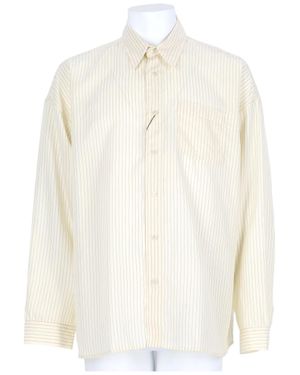 sunflower Stable Lightweight Pinstripe Casual Shirt - White