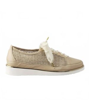 Ron White Novalee Raffia Wedge Sneaker - White
