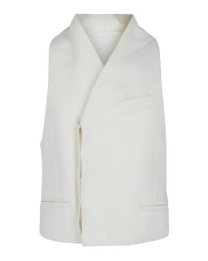 Ferragamo Surplice Vest - White