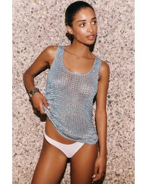 Calypso St. Barth Lucia Shimmer Tank Top - Gray
