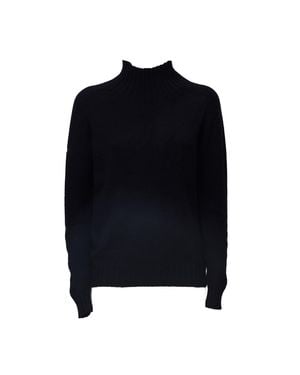 Zanone Mart Regular Fit Mock Neck Sweater - Black