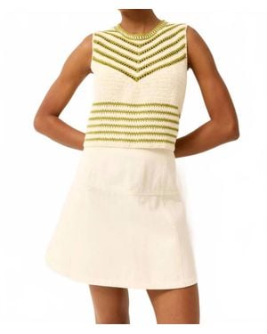 Marie Oliver Crawford Denim Mini Skirt - Natural