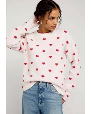 Splendid Lolly Hearts Jacquard Sweater - Multicolor