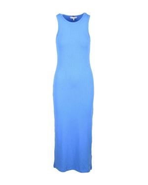 Tommy Hilfiger Sleeveless Long Ribbed Dress - Blue