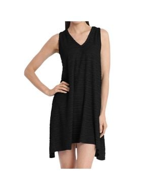 Jordan Taylor Belize V-Neck Handkerchief Cover Up - Black