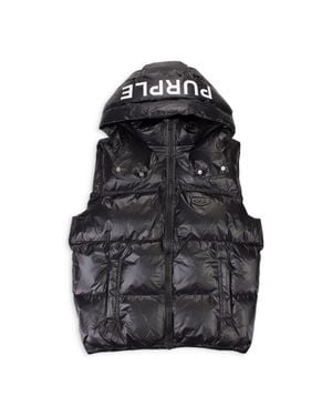 Purple Brand Nylon Down & Puffer Jackets - Black