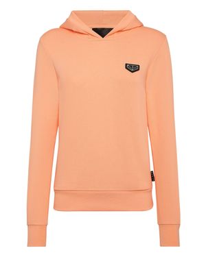 Philipp Plein Hoodie Sweatshirt Ls Iconic Plein - Orange