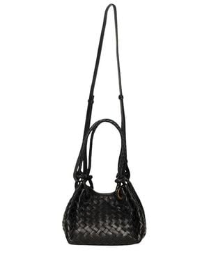 Walter Baker Kinsley Woven Leather Top Handle - Black