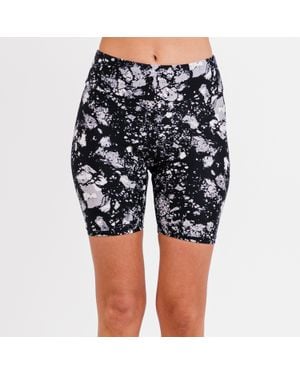Calypsa Plus High Waisted Mid-Thigh Swim Shorts - Black