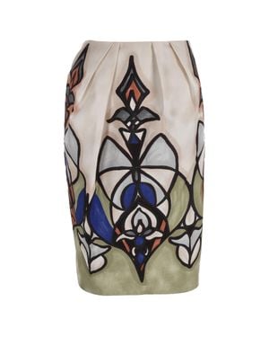 Marni Printed Pencil Midi Skirt - Multicolor