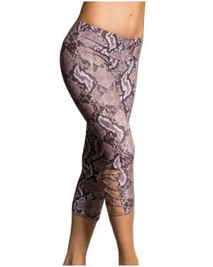 Onzie Low-Rise Capri Leggings - Purple