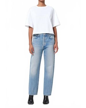 Agolde 90's Mid Rise Straight Jeans - Blue