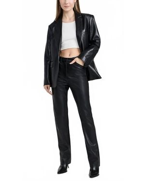 Susana Monaco Faux Leather Pant - Black