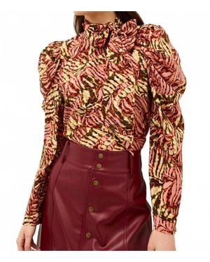 Marie Oliver Lynx Gabriella Blouse - Red