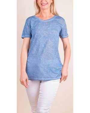Gigi Moda Loreto Crew Neck T-Shirt - Blue