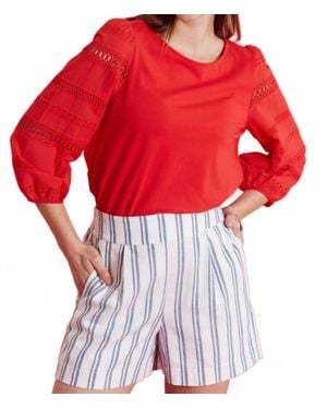 tyler boe Stevie Ack Striped Short - Red