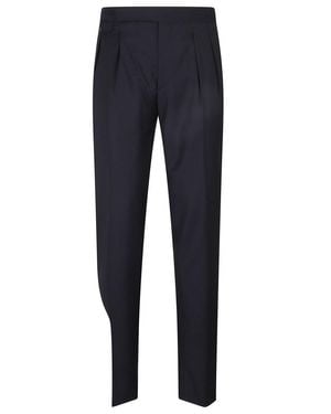 Tagliatore Pant Doppia Pinces Lana - Blue