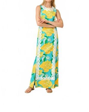 Lilly Pulitzer Lotta Stretch Maxi Shift Dress - Yellow