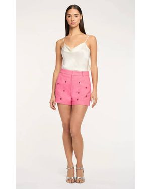 Cinq À Sept Wildflower Paillette Tora Shorts - Pink