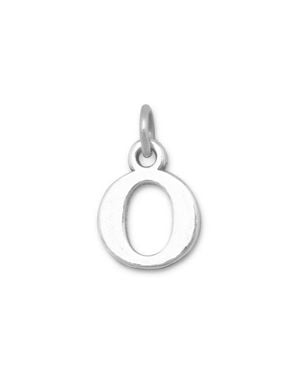 Fashnzfab Oxidized Greek Alphabet Letter Charm - Metallic