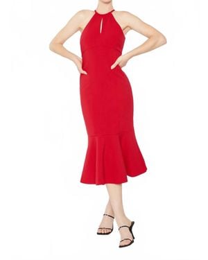 Likely Tammio Halter Dress - Red