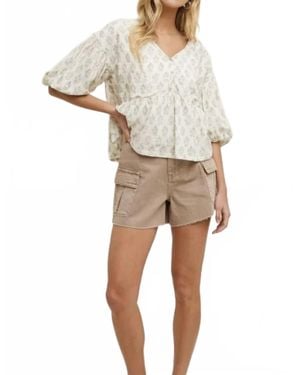 Wishlist Denim Cargo Shorts - Natural