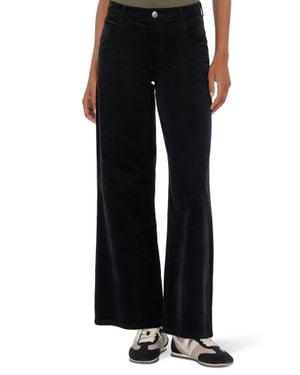 Kut From The Kloth Meg High Rise Fine Wale Corduroy Pants - Black