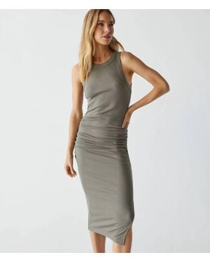 Michael Stars Wren Ribbed Midi Dress - Green